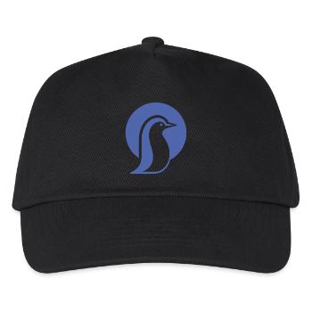 Silhouette pingouin au pôle Sud minimaliste - Casquette de baseball Enfant - noir - Devant