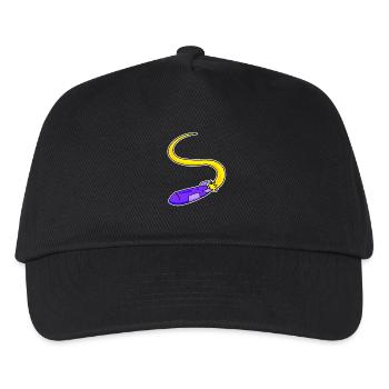 Motif fusée - Casquette de baseball Enfant - noir - Devant
