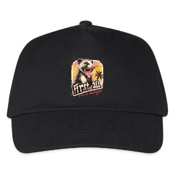 First of all I ́m a delight Opossum Retro Design - Kids’ Baseball Cap - black - Front