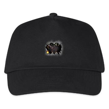 Pferde Pferd Westernpferd Halloween Lagerfeuer - Kinder Basecap - Schwarz - Vorne