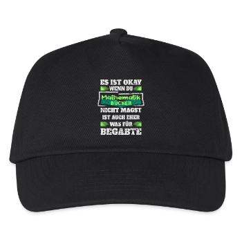 Mathematik Bücher - Kinder Basecap - Schwarz - Vorne