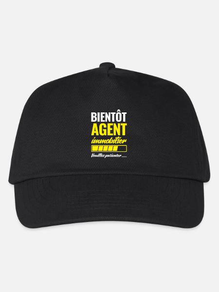 Soon Real Estate Agent please wait - Kids’ Baseball Cap - black