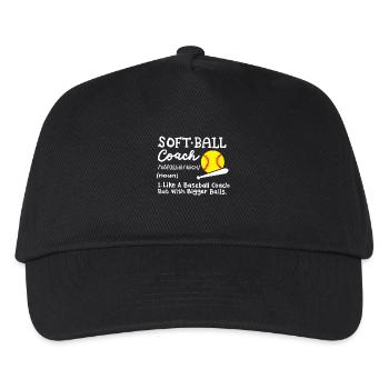 Softball Trainer - Kinder Basecap - Schwarz - Vorne