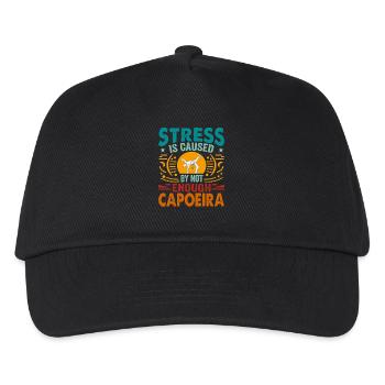 Stress is caused by not enough Capoeira - Kids’ Baseball Cap - black - Front