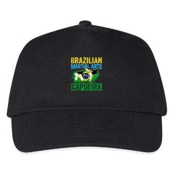 Brasilianische Kampfkunst Capoeira - Kinder Basecap - Schwarz - Vorne
