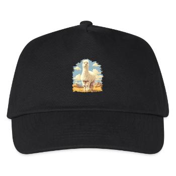 Alpaga Alpagas Alpaga - Casquette de baseball Enfant - noir - Devant