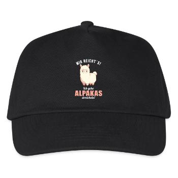 Alpaga Alpagas Alpaga - Casquette de baseball Enfant - noir - Devant