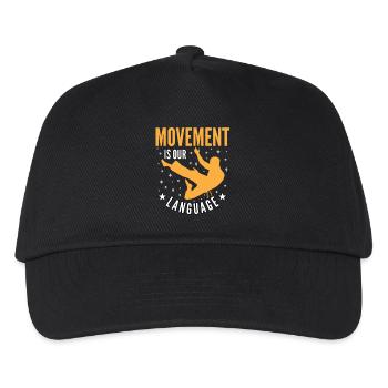 Movement is our language - Kids’ Baseball Cap - black - Front
