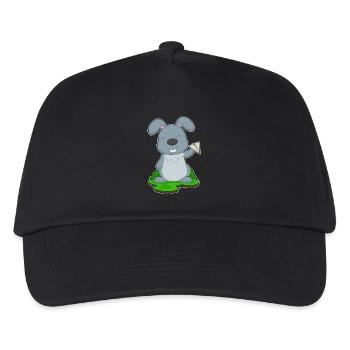 Hase Papierflieger - Kinder Basecap - Schwarz - Vorne