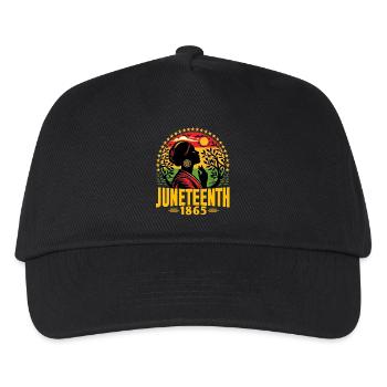 Juneteenth: 19. Juni 1865, Freiheit - Kinder Basecap - Schwarz - Vorne