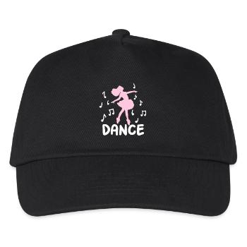 Tänzerin Ballerina - Kinder Basecap - Schwarz - Vorne