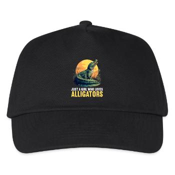 Alligatoren Alligator - Kinder Basecap - Schwarz - Vorne