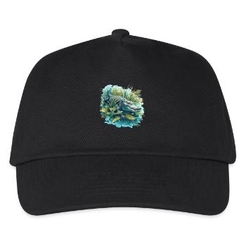 Alligatoren Alligator - Kinder Basecap - Schwarz - Vorne
