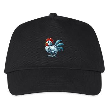 Poulet Robot Cyborg Coq Poule Mech - Casquette de baseball Enfant - noir - Devant