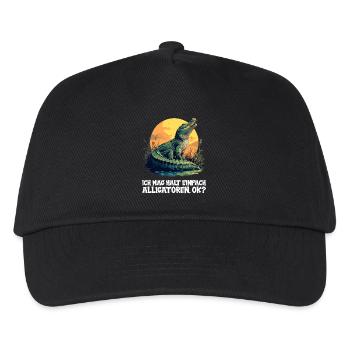 Alligatoren Alligator - Kinder Basecap - Schwarz - Vorne