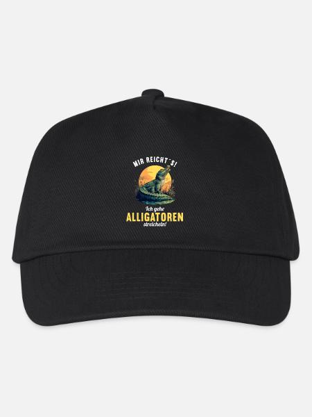 Alligatoren Alligator - Kinder Basecap - Schwarz