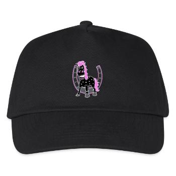 Horse Horses Horseshoe Rider Rider Horse Funny - Kids’ Baseball Cap - black - Front