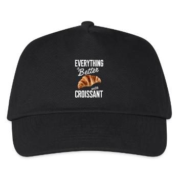 Everything is better with croissant - Kids’ Baseball Cap - black - Front