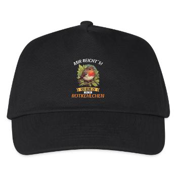 Robin Rotkehlchen - Casquette de baseball Enfant - noir - Devant