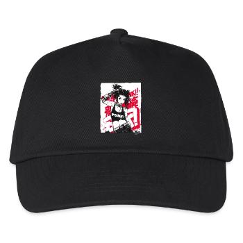 Future Punk Girl - Kinder Basecap - Schwarz - Vorne