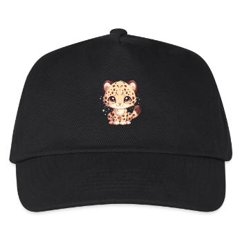 Léopard léopard - Casquette de baseball Enfant - noir - Devant