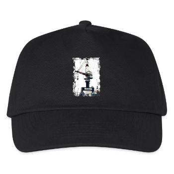 Grue Rostock Port Liebherrr - Casquette de baseball Enfant - noir - Devant