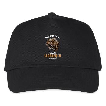 Léopard léopard - Casquette de baseball Enfant - noir - Devant