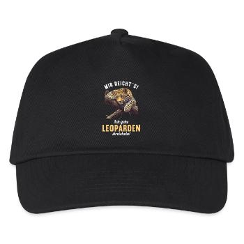 Léopard léopard - Casquette de baseball Enfant - noir - Devant