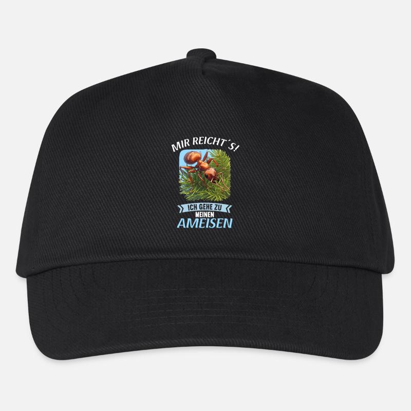 Ant Ameisen Ameise - Kinder Basecap - Schwarz