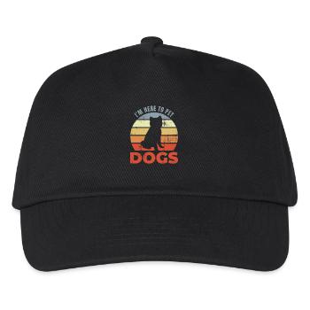 Hundehalter Witz - Kinder Basecap - Schwarz - Vorne