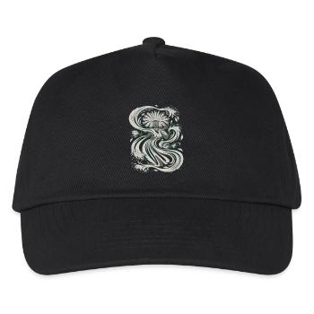 Aztekengott Azteken Mythologie Chalchiuhtotolin - Kinder Basecap - Schwarz - Vorne