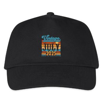 Juli 2025, Juli 2025 Geburtstagsgeschenk. - Kinder Basecap - Schwarz - Vorne