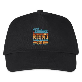 Juli 2019, Juli 2019 Geburtstagsgeschenk. - Kinder Basecap - Schwarz - Vorne
