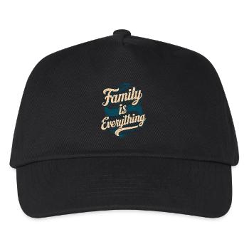Family Is Everything – Colorful and Important - Kids’ Baseball Cap - black - Front