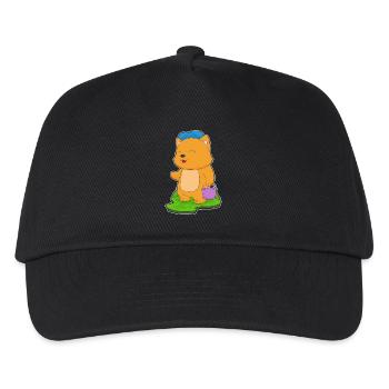 Cat Water Bucket - Kids’ Baseball Cap - black - Front