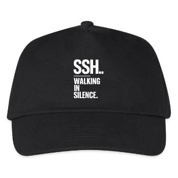 SSH.. Walking in silence Silent Walking - Kids’ Baseball Cap - black - Front