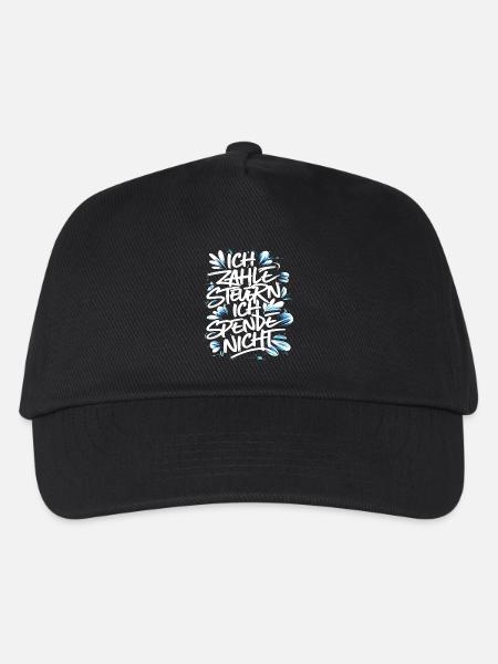 Ich zahle Steuern! ich spende nicht. - Kinder Basecap - Schwarz