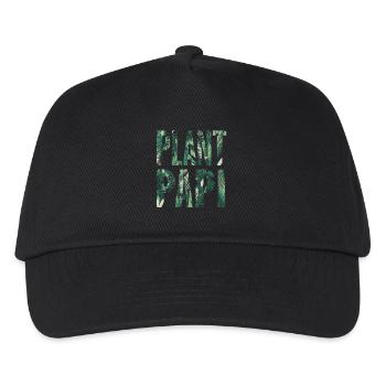 Plant Papi Urban Jungle Plant Design - Kids’ Baseball Cap - black - Front