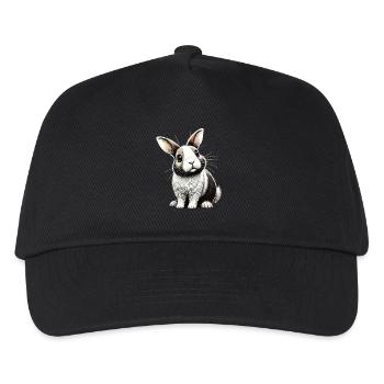 Adorable bunny illustration - Kids’ Baseball Cap - black - Front