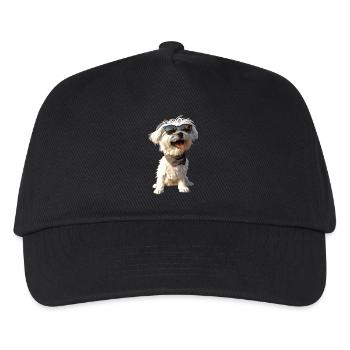 Malteser Kleiner Maltese Hund Liebe Süße Malteser - Kinder Basecap - Schwarz - Vorne