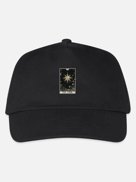 Tarotkarten Tarotkarte The Star Der Stern - Kinder Basecap - Schwarz