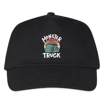 Monster Truck - Kinder Basecap - Schwarz - Vorne