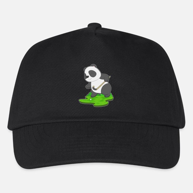 Panda Hockey Hockeyschläger - Kinder Basecap - Schwarz