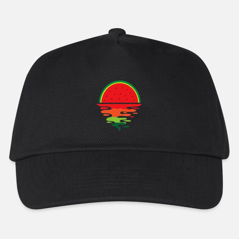 Watermelon Sunset - Kids’ Baseball Cap - black