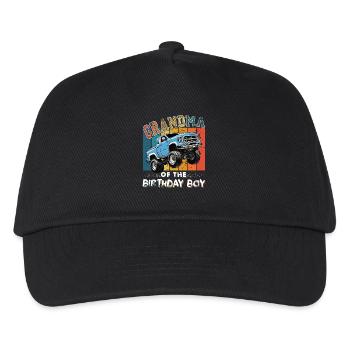 Grandma of the Birthday Boy Monster Truck Party - Kids’ Baseball Cap - black - Front