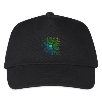 Coloré Ordinateur Circuit Imprimé Board Tech Électronique - Casquette de baseball Enfant - noir - Devant