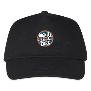 Travailleur social, Travail social, Dignité, Respect, Soins - Casquette de baseball Enfant - noir - Devant