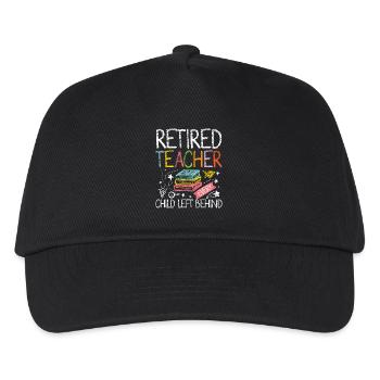 Retired teacher every child left behind - Kinder Basecap - Schwarz - Vorne