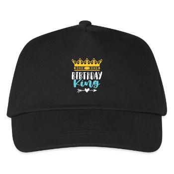 birthday king - Kinder Basecap - Schwarz - Vorne