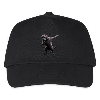 Dabbing Hunde Tierliebhaber Dab Labrador Retriever - Kinder Basecap - Schwarz - Vorne